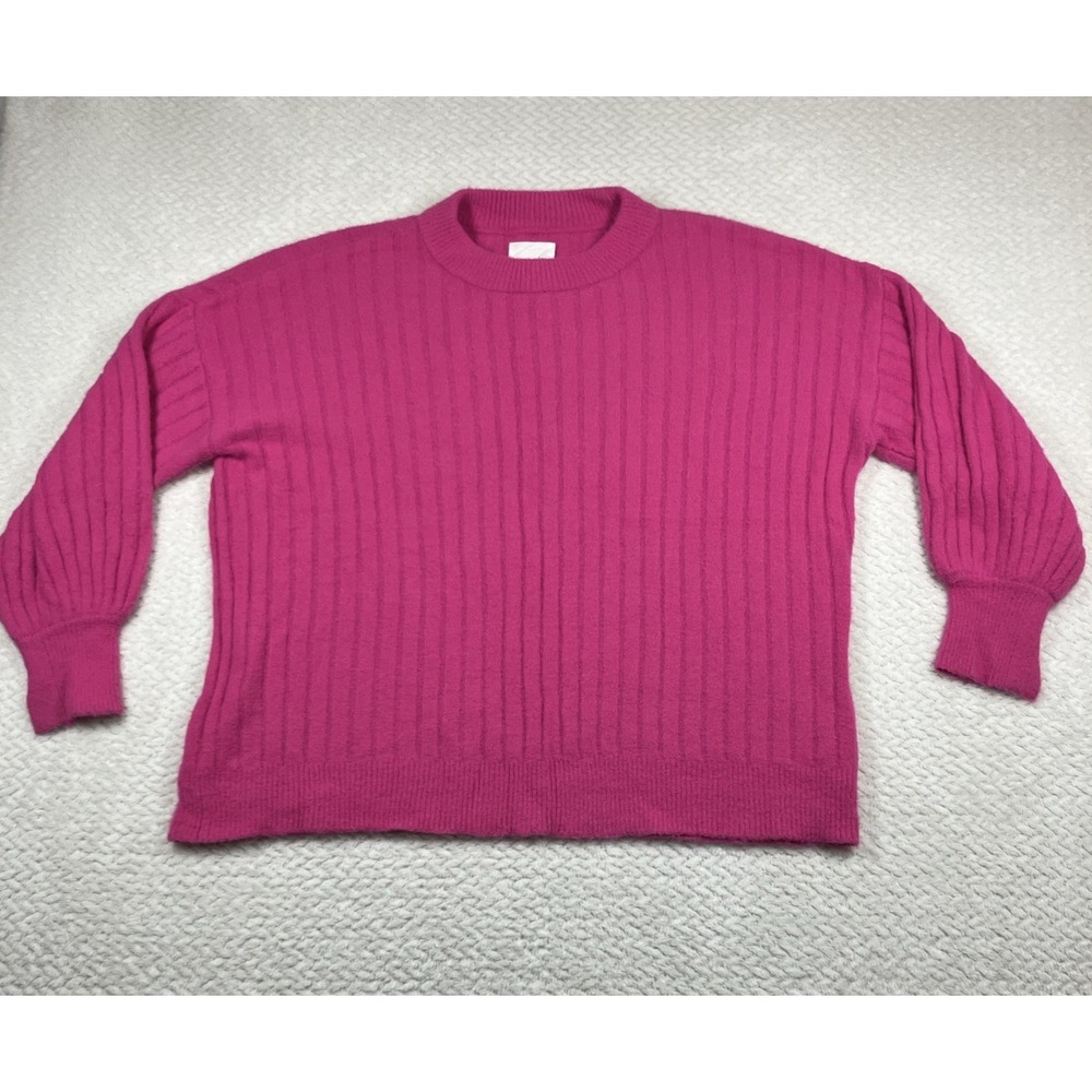 Aerie Women's Oversized Knit Sweater Small Pink Slouchy Cozy